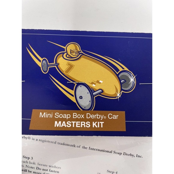 NEW Vintage Official Soap Box Derby Mini Stock Car Masters Building Kit NIP - Picture 2 of 7